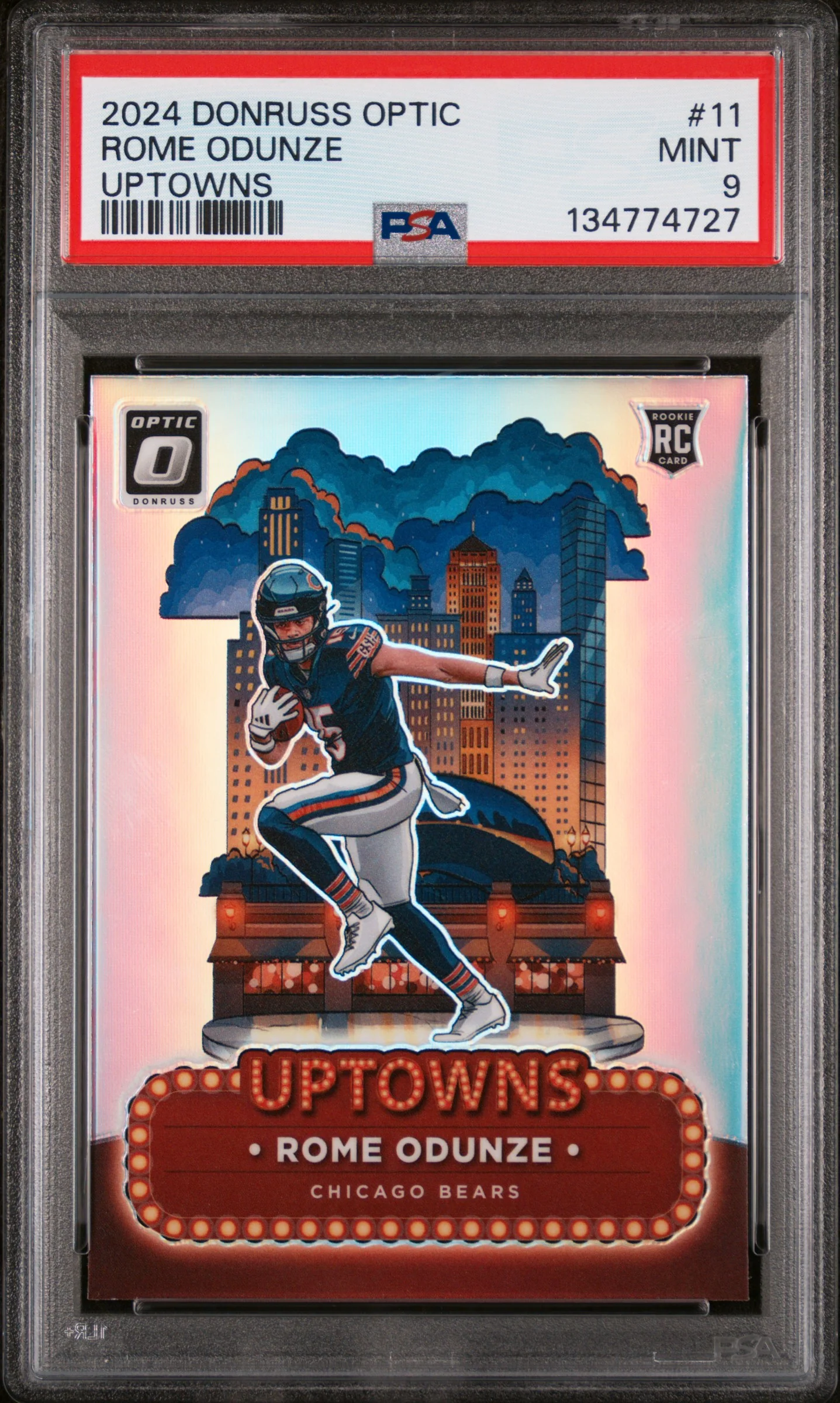 ROME ODUNZE | 2024 PANINI DONRUSS OPTIC UPTOWNS 11 | PSA MINT 9