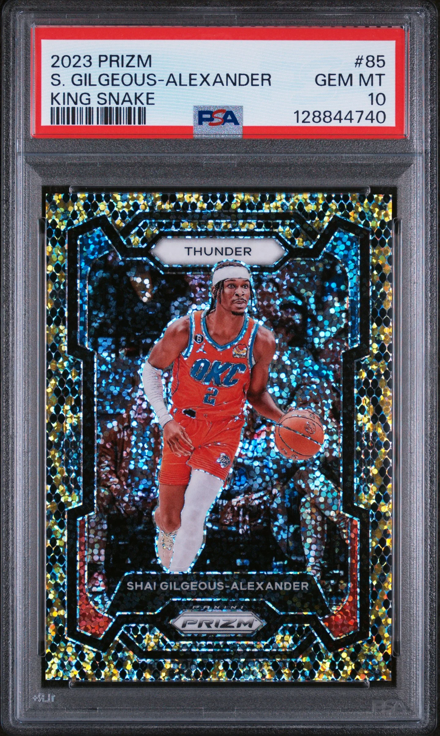 S. GILGEOUS-ALEXANDER | 2023 PANINI PRIZM 85 | KING SNAKE | PSA GEM MT 10