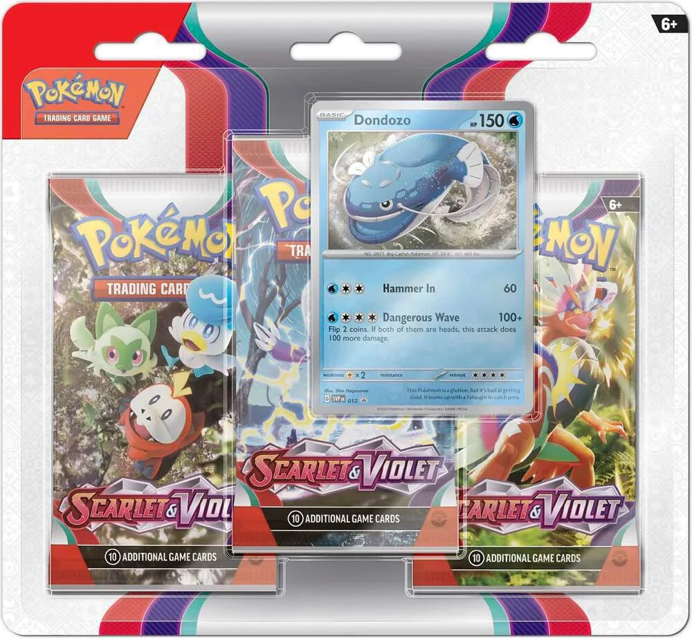 Scarlet & Violet 3 Pack Pokemon Blister