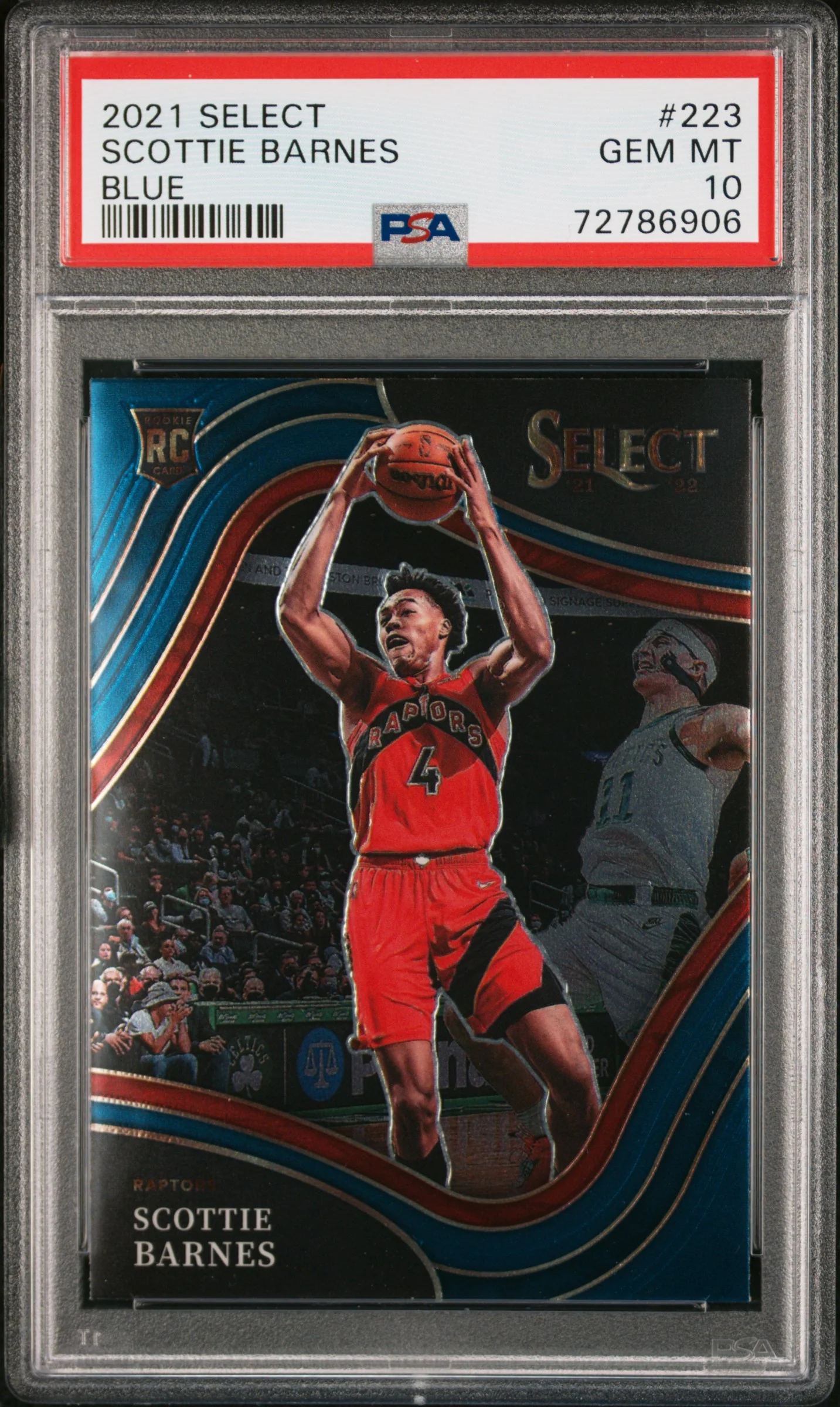 SCOTTIE BARNES | 2021 PANINI SELECT 223 | BLUE | PSA GEM MT 10
