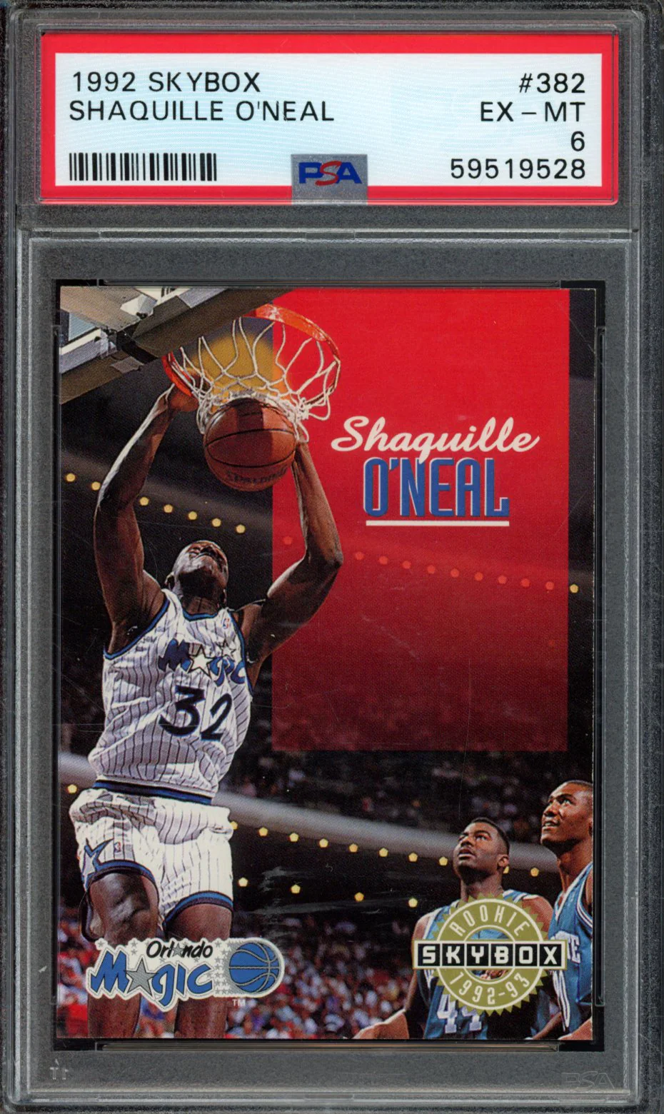 SHAQUILLE O'NEAL | 1992 SKYBOX | PSA EX-MT 6