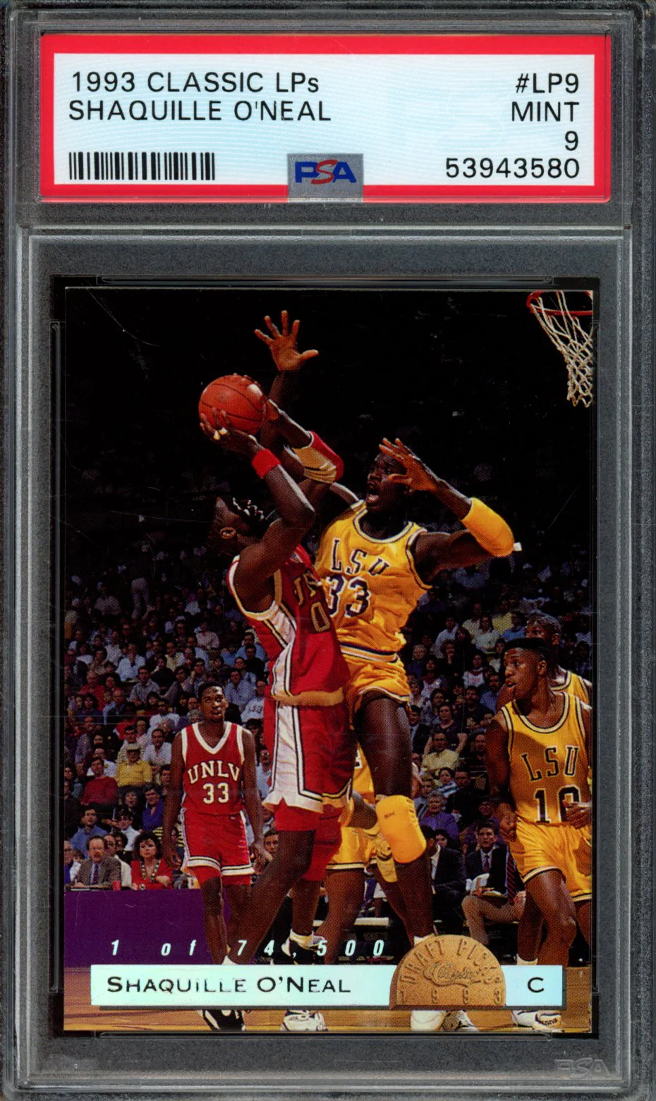 SHAQUILLE O'NEAL | 1993 CLASSIC LPs | PSA MINT 9