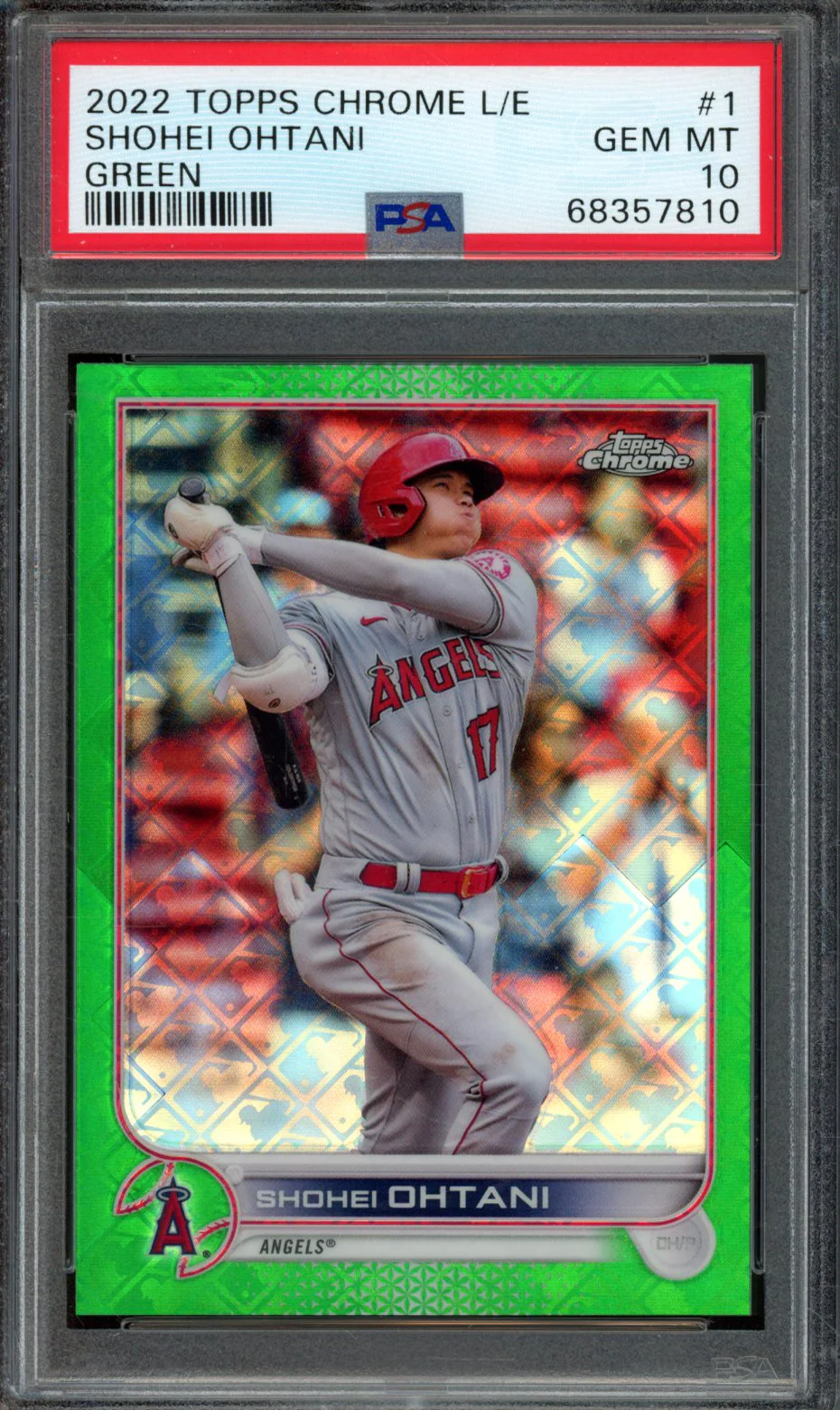 SHOHEI OHTANI | 2022 TOPPS CHROME LOGOFRACTOR EDITION | PSA GEM MT 10