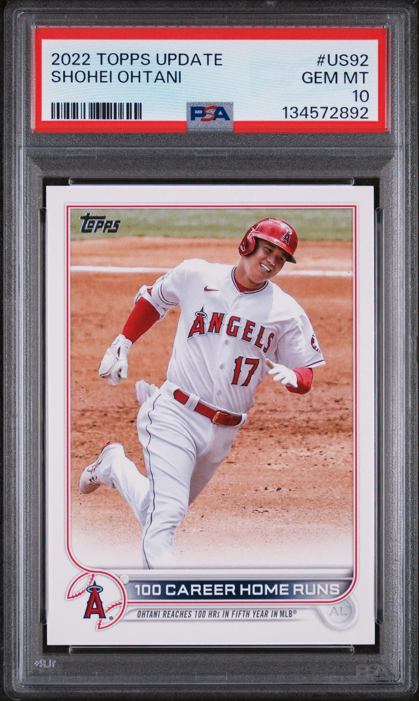 SHOHEI OHTANI | 2022 TOPPS UPDATE US92 | PSA GEM MT 10