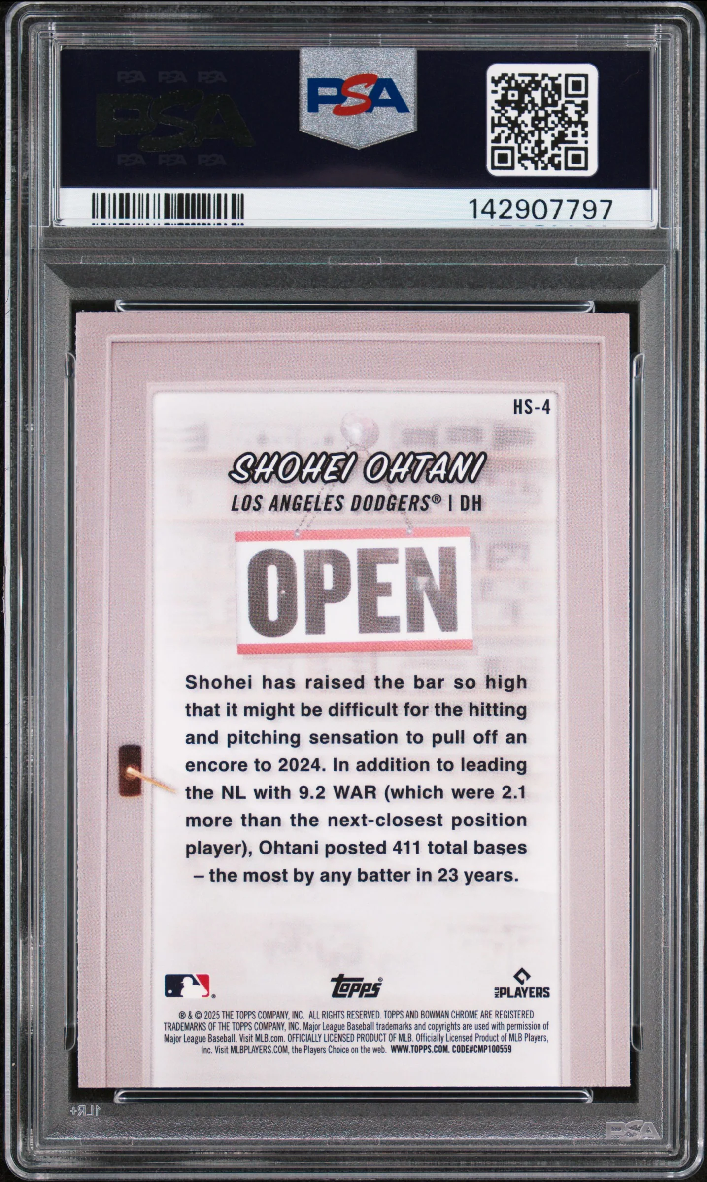 SHOHEI OHTANI | 2025 BOWMAN HOBBY STARS HS4 | PSA GEM MT 10 - Image 2