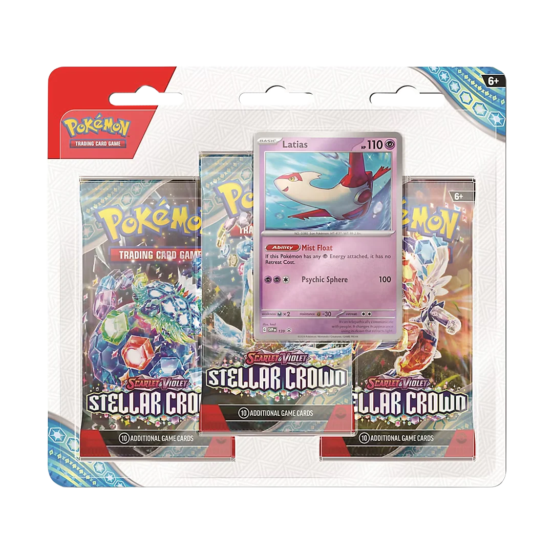 Stellar Crown 3 Pack Pokemon Blister - Image 2