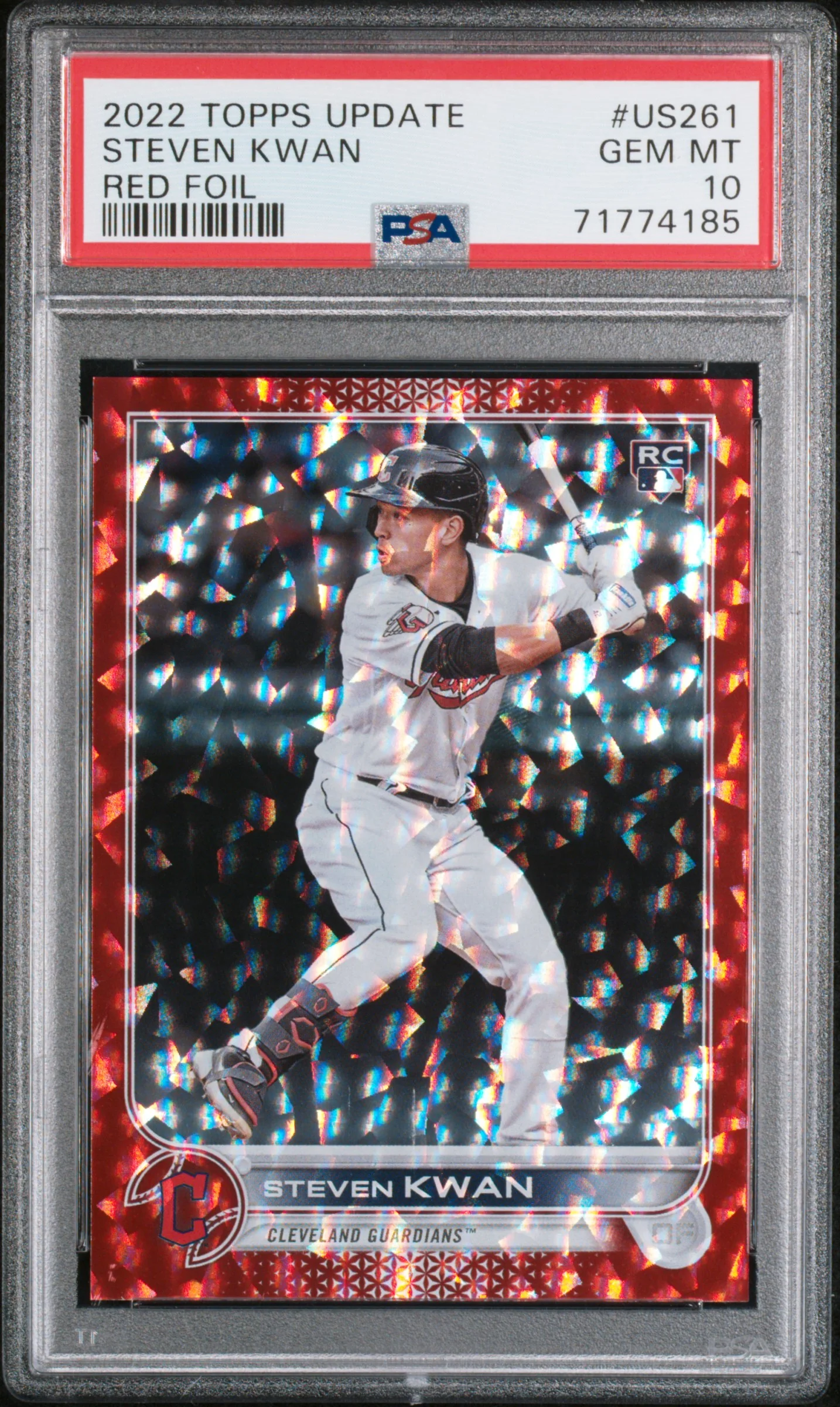 STEVEN KWAN | 2022 TOPPS UPDATE US261 | RED FOIL | PSA GEM MT 10