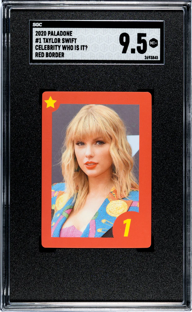 TAYLOR SWIFT #1 2020 PALADONE CELEBRITY WHO IS IT? RED BORDER SGC 9.5 MT+