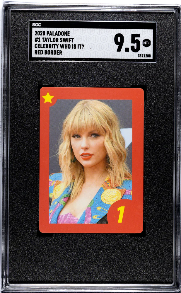 TAYLOR SWIFT #1 2020 PALADONE CELEBRITY WHO IS IT? RED BORDER SGC 9.5 MT+