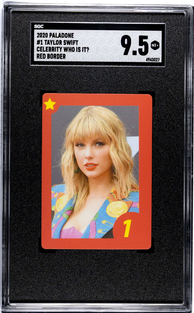 TAYLOR SWIFT #1 2020 PALADONE CELEBRITY WHO IS IT? RED BORDER SGC 9.5 MT+