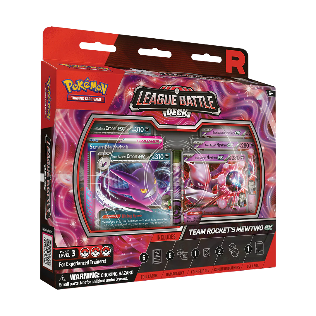 Team Rocket's Mewtwo EX Pokemon League Battle Deck