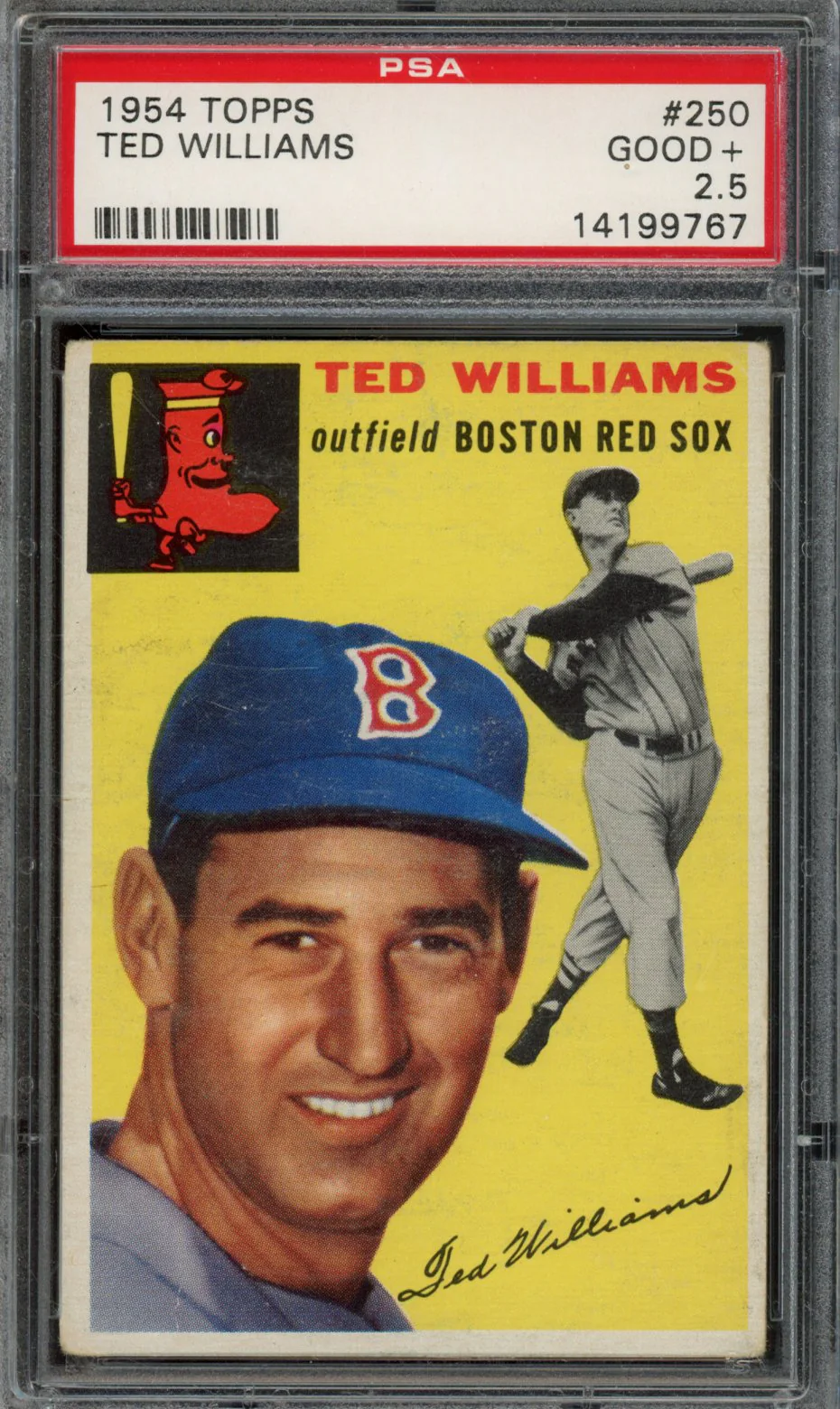 TED WILLIAMS | 1954 TOPPS | PSA GOOD+ 2.5