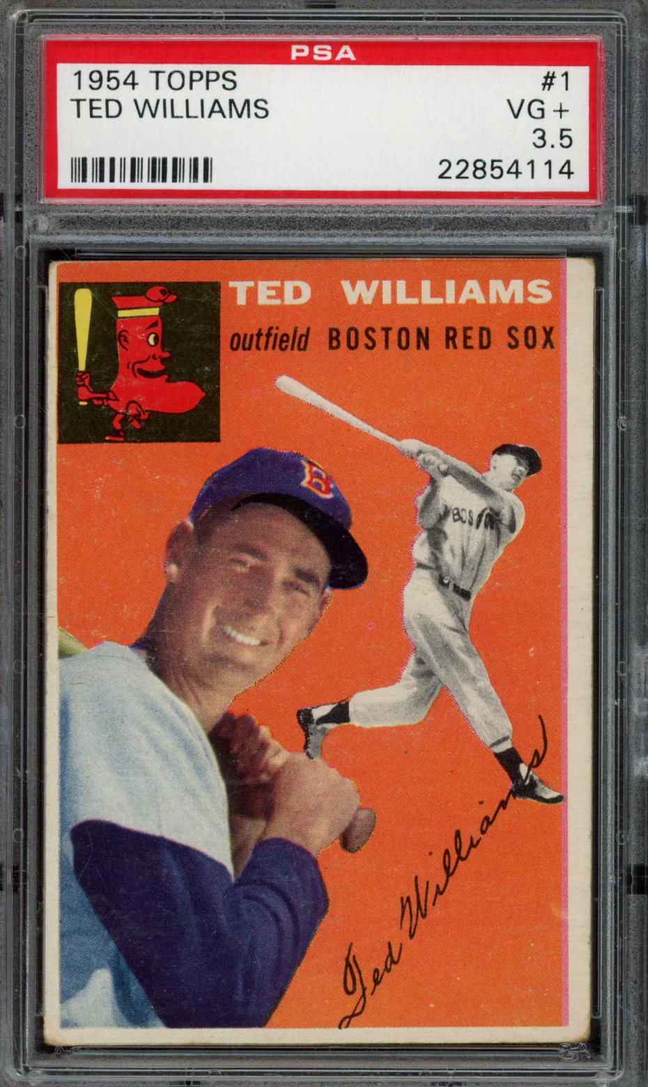 TED WILLIAMS | 1954 TOPPS | PSA VG+ 3.5