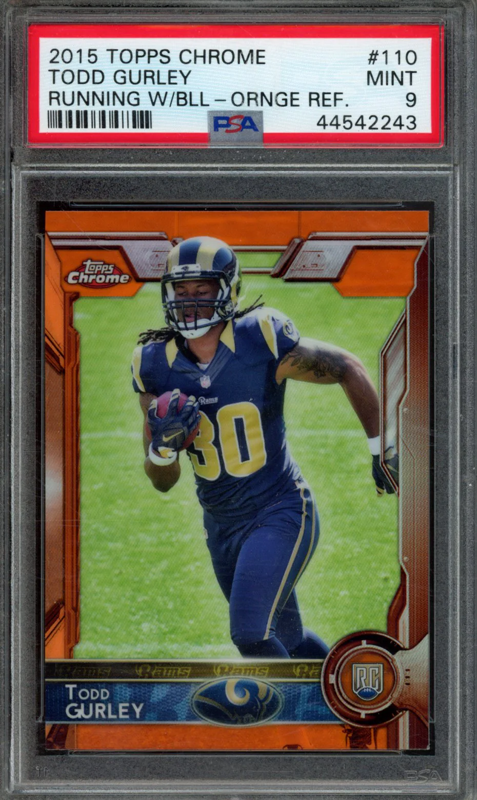 TODD GURLEY | 2015 TOPPS CHROME | PSA MINT 9