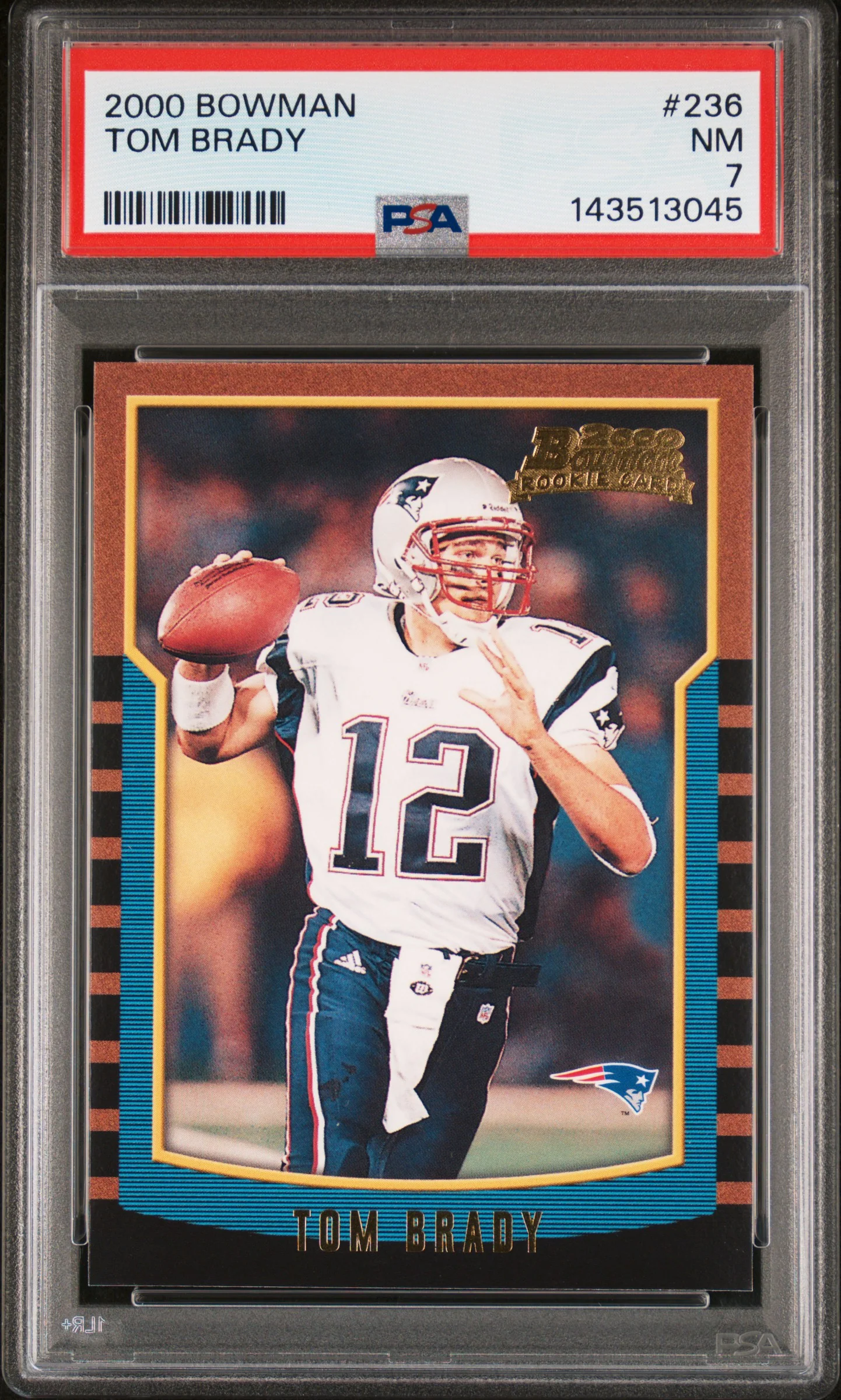 TOM BRADY | 2000 BOWMAN 236 | PSA NM 7