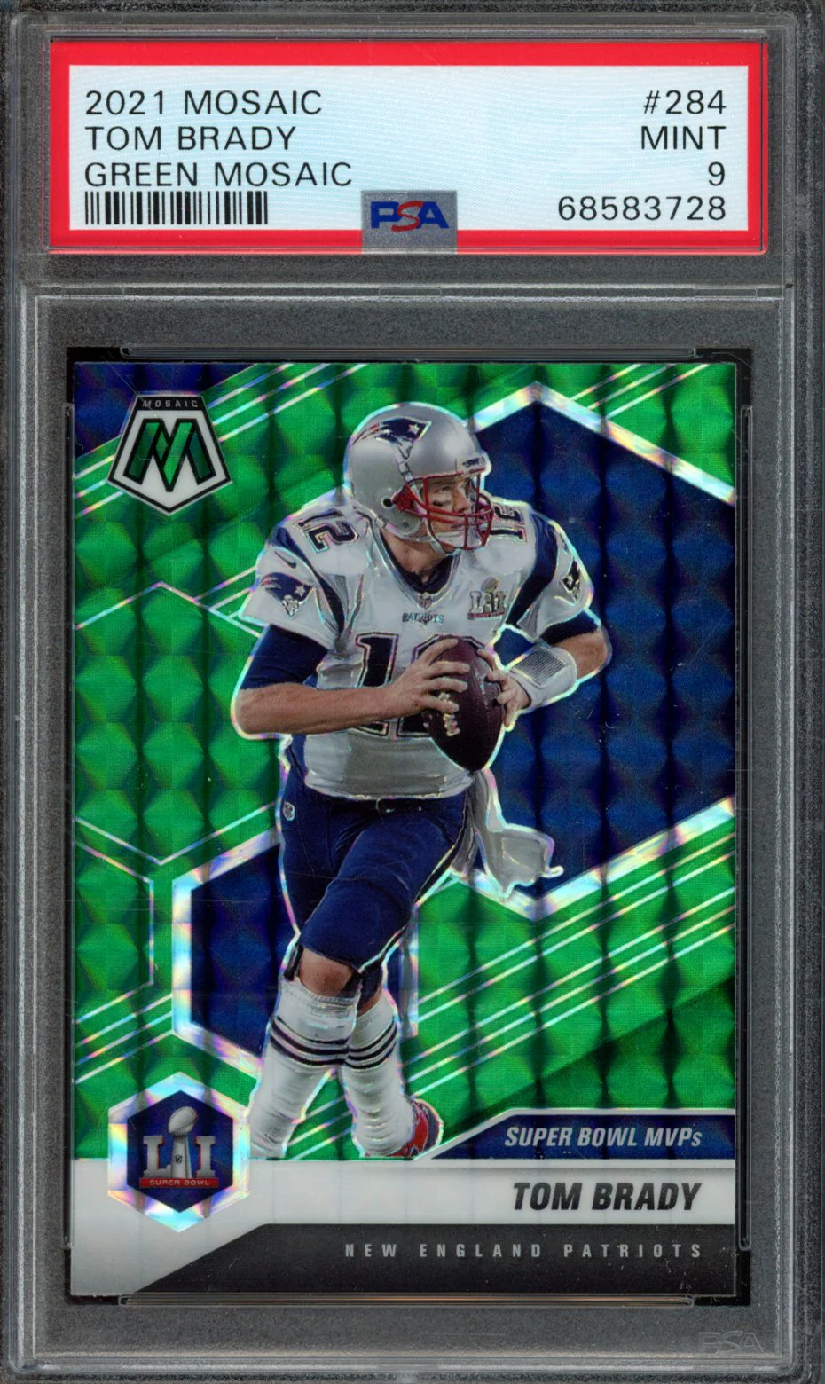 TOM BRADY | 2021 PANINI MOSAIC | PSA MINT 9