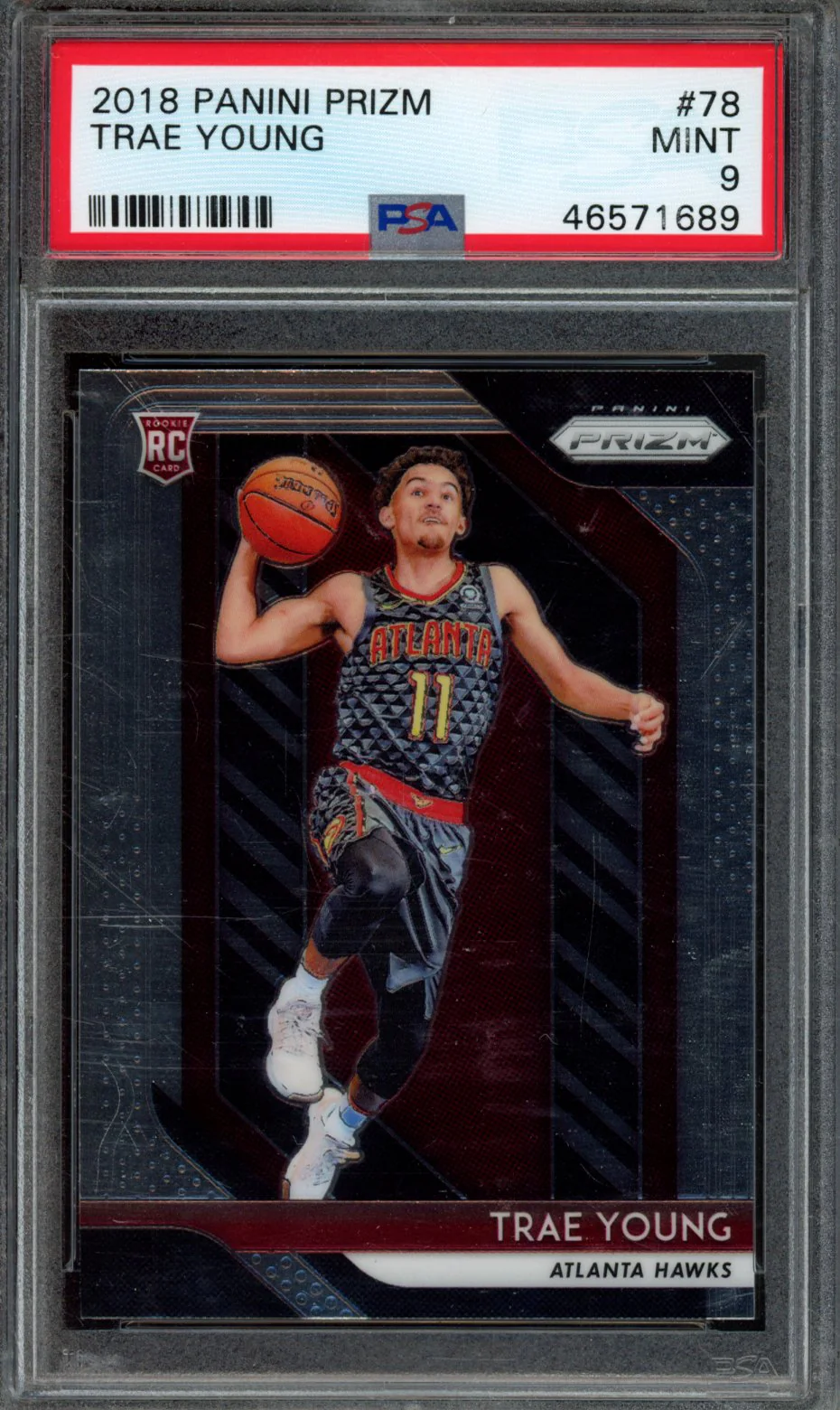 TRAE YOUNG | 2018 PANINI PRIZM | PSA MINT 9