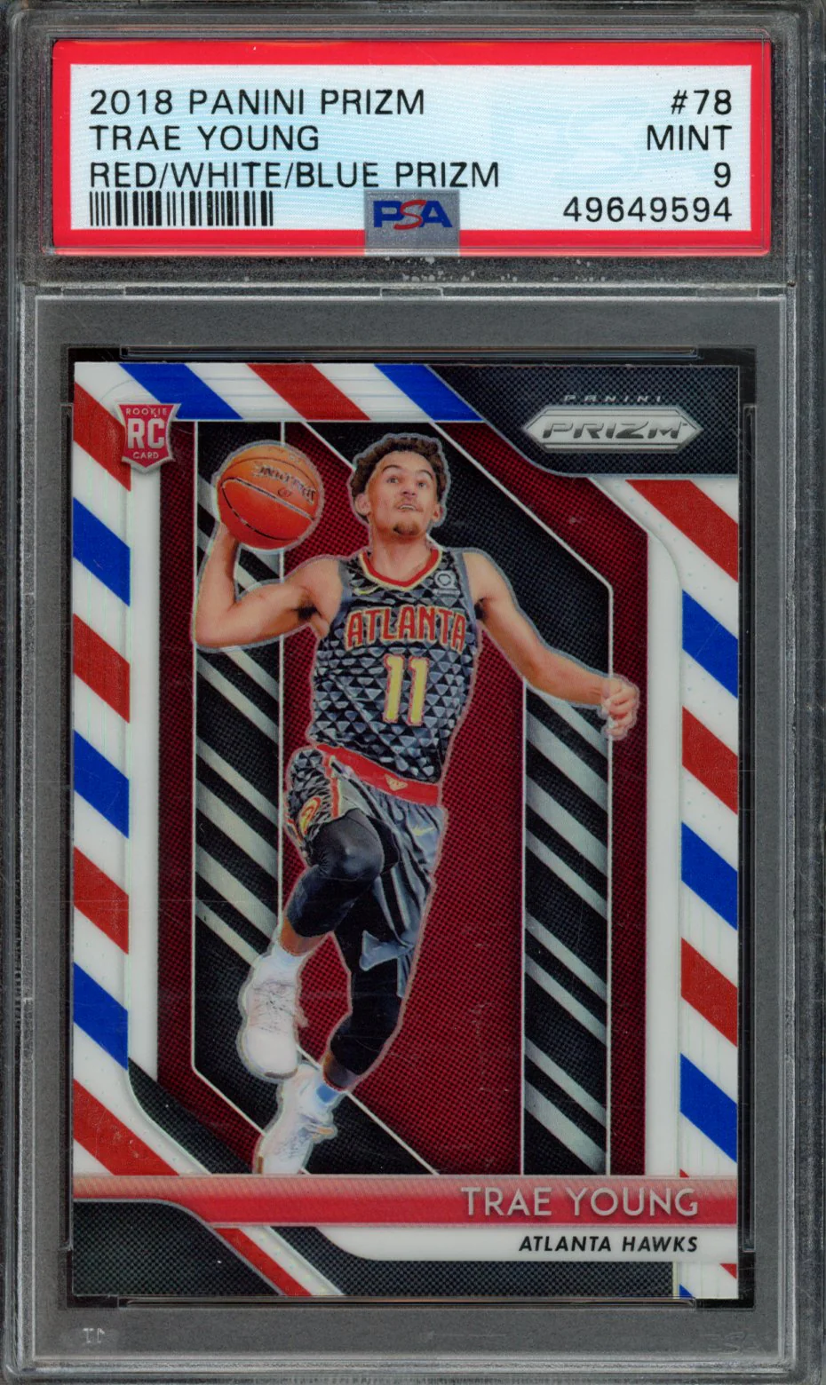 TRAE YOUNG | 2018 PANINI PRIZM | PSA MINT 9
