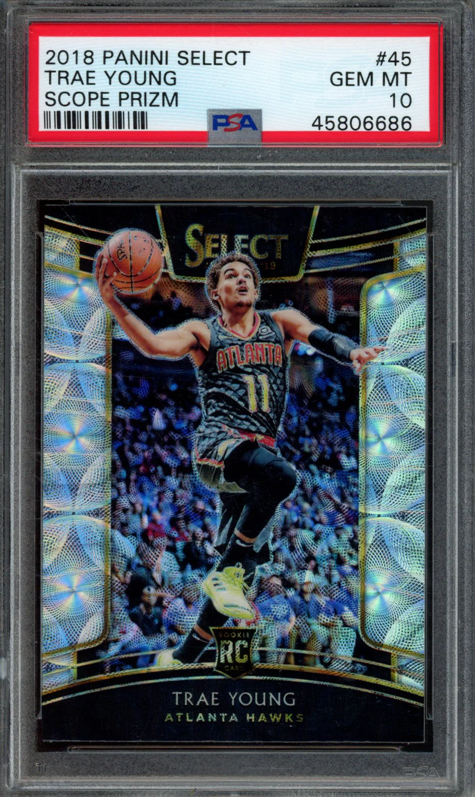 TRAE YOUNG | 2018 PANINI SELECT | PSA GEM MT 10