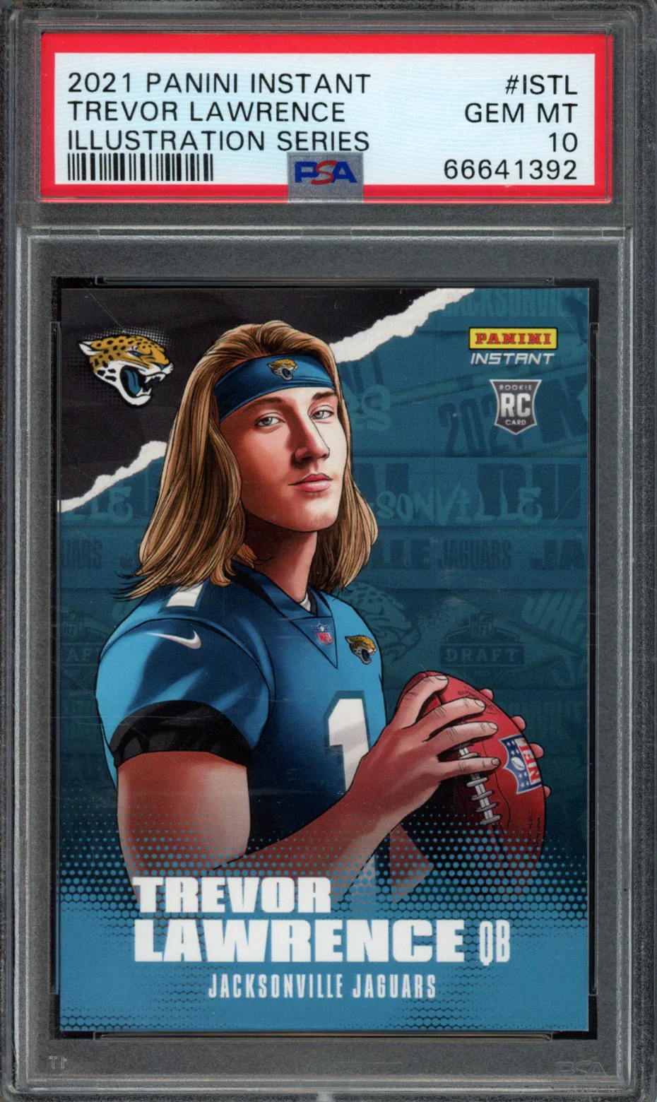 TREVOR LAWRENCE | 2021 PANINI INSTANT ILLUSTRATION SERIES | PSA GEM MT 10