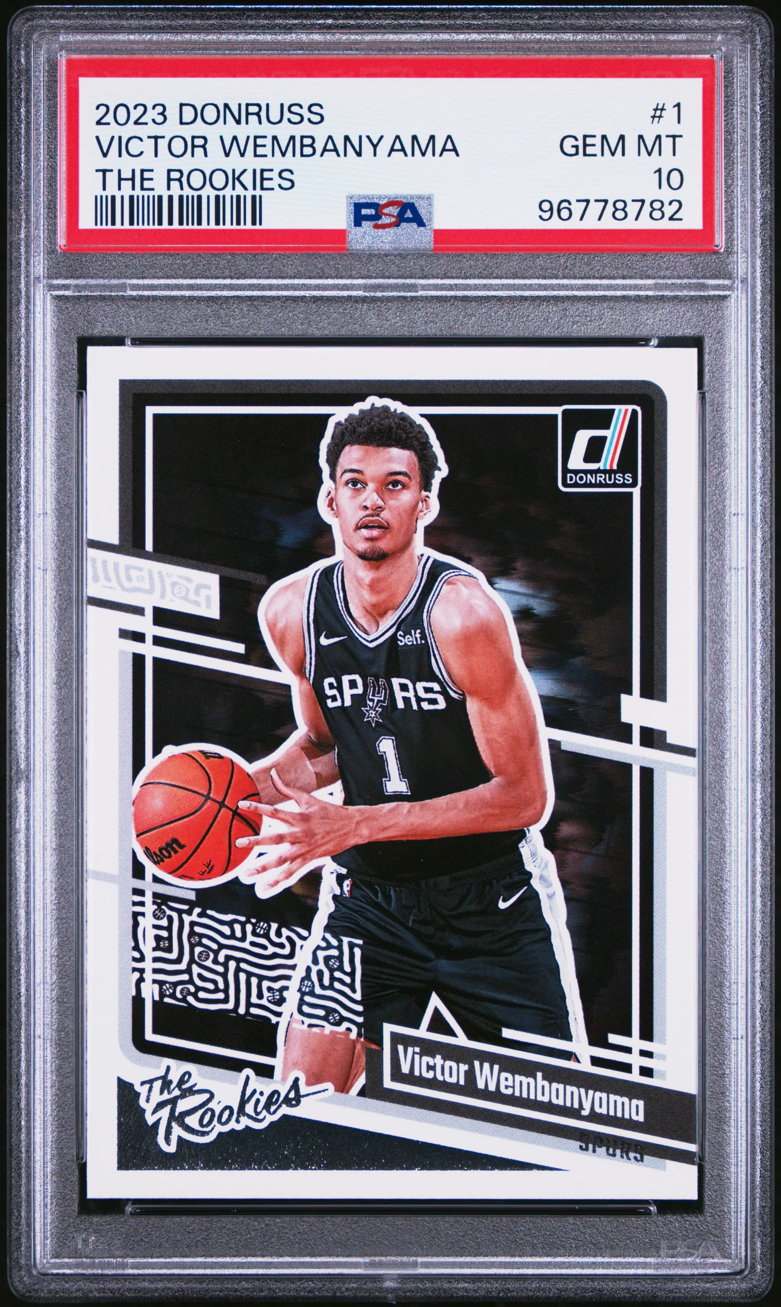 VICTOR WEMBANYAMA | 2023 PANINI DONRUSS THE ROOKIES 1 | PSA GEM MT 10