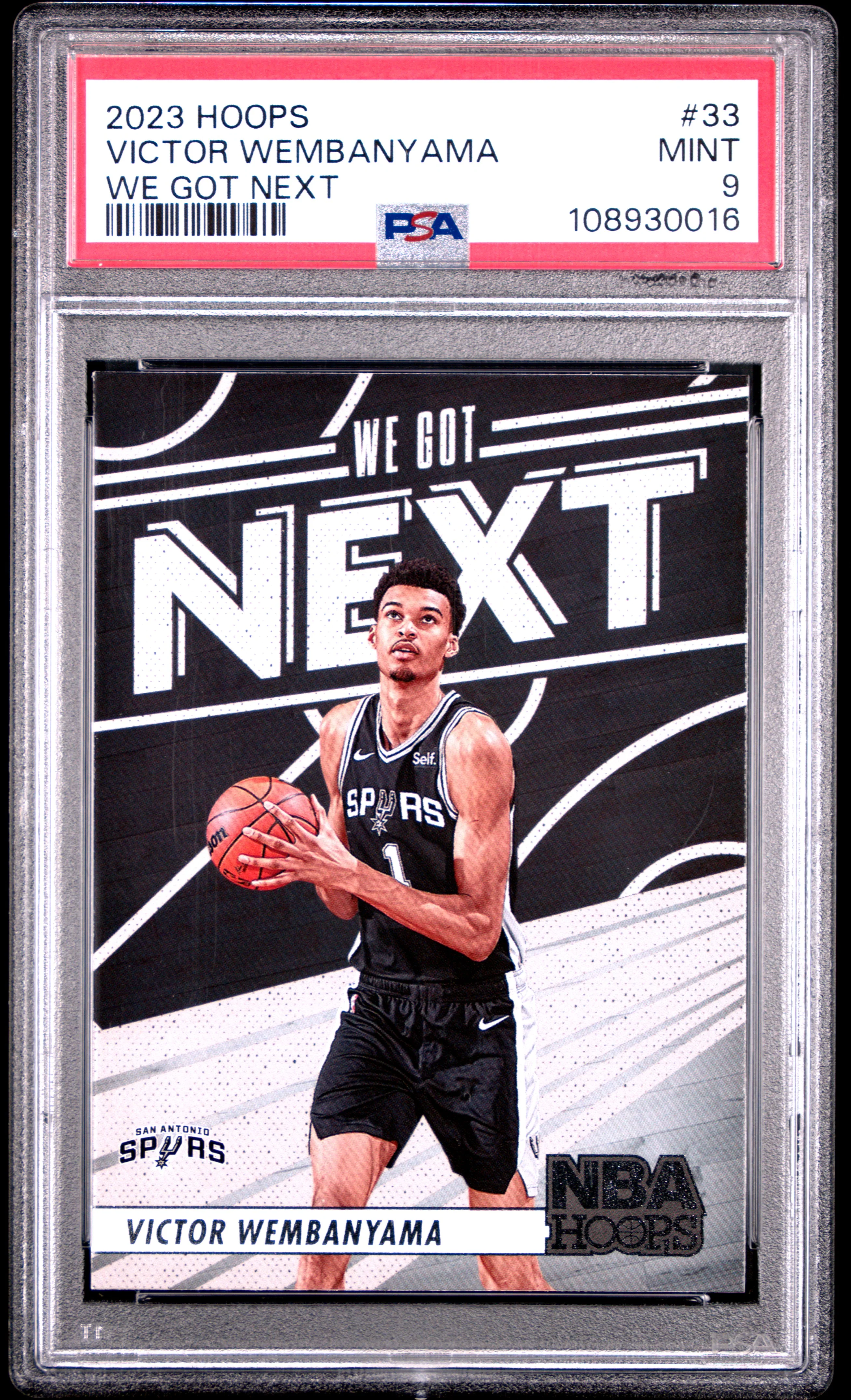 VICTOR WEMBANYAMA | 2023 PANINI NBA HOOPS WE GOT NEXT 33 | PSA MINT 9