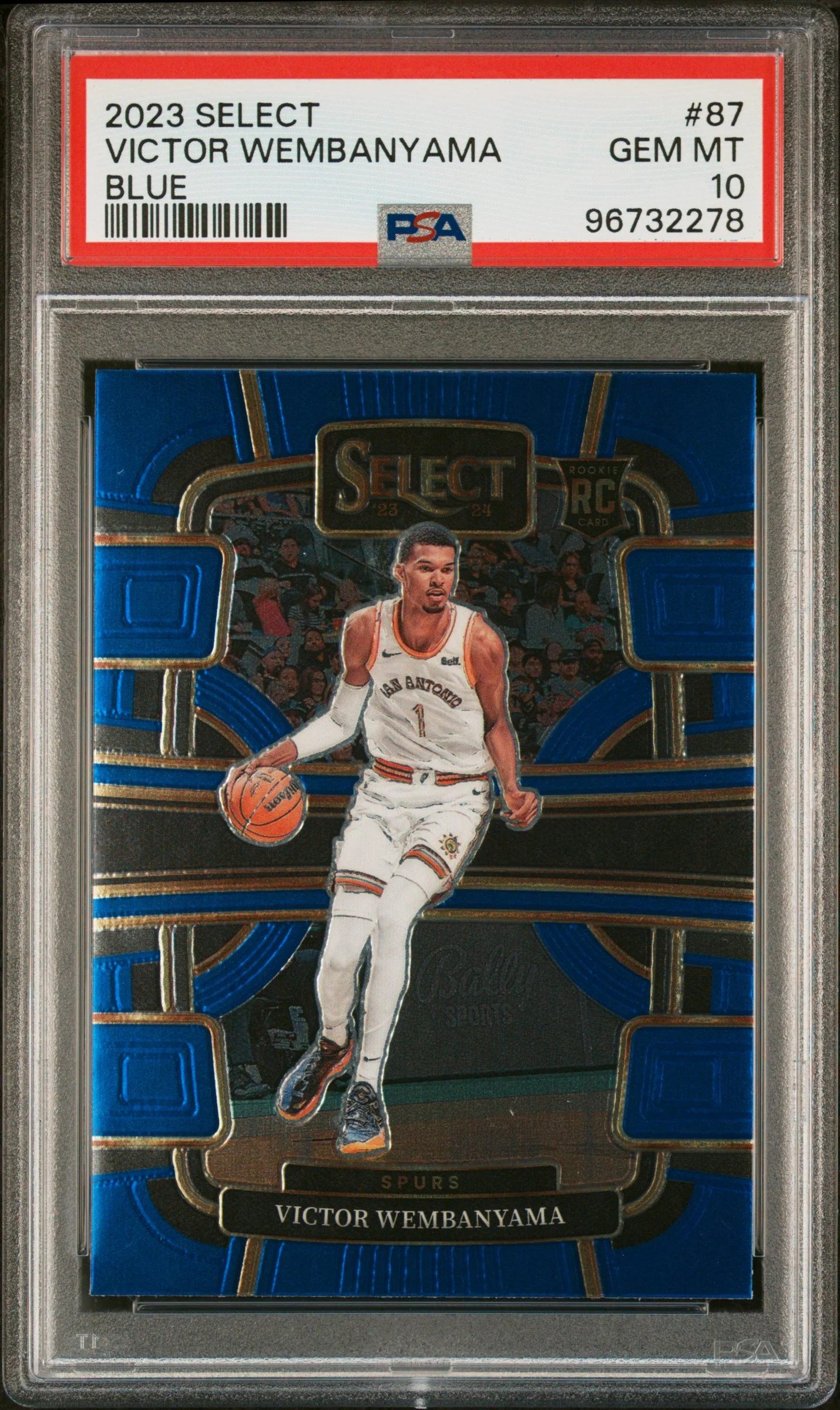 VICTOR WEMBANYAMA | 2023 PANINI SELECT 87 | BLUE | PSA GEM MT 10