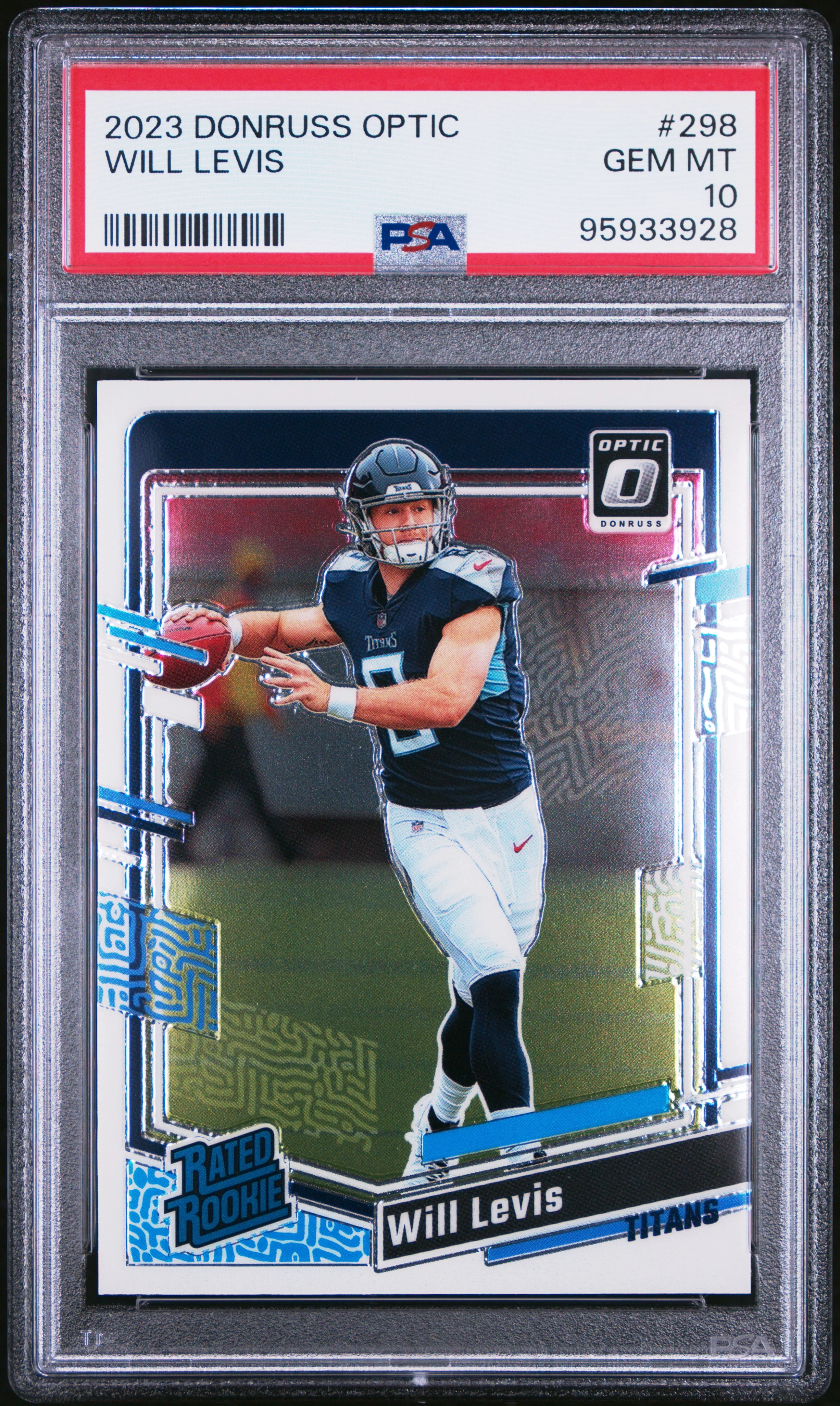 WILL LEVIS | 2023 PANINI DONRUSS OPTIC 298 | PSA GEM MT 10