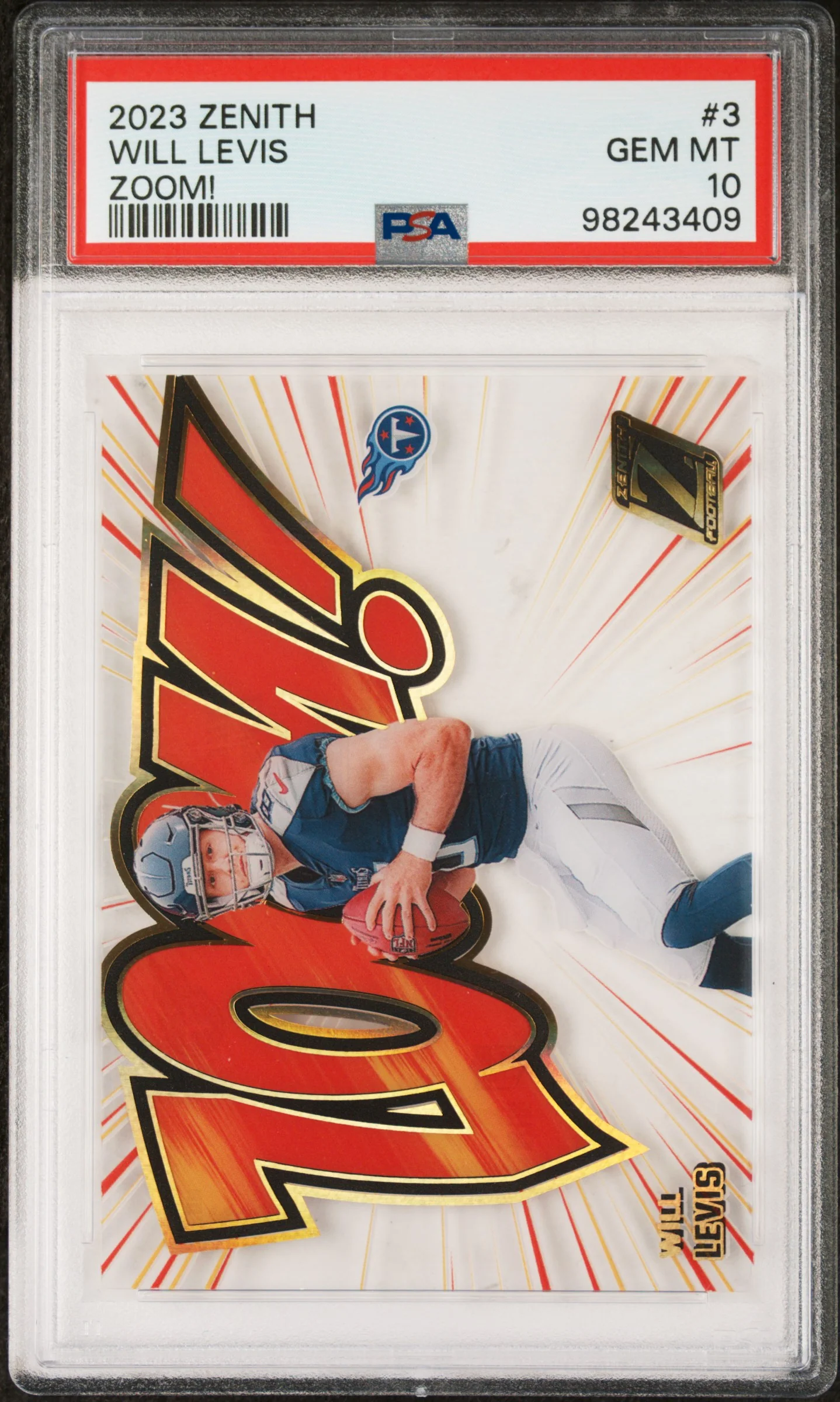 WILL LEVIS | 2023 PANINI ZENITH ZOOM! 3 | PSA GEM MT 10