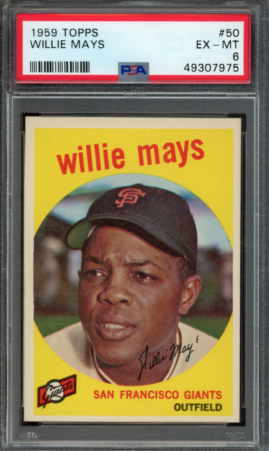 WILLIE MAYS | 1959 TOPPS | PSA EX-MT 6